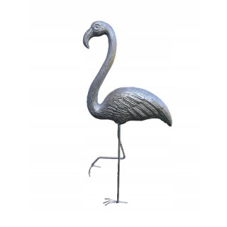 Flaming ogrodowy srebrny mały 60 cm
