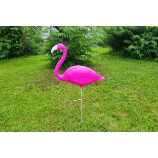 Flaming ogrodowy różowy duży 90 cm